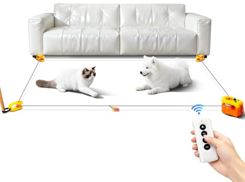 AOKUY Katzenspielzeug Laufband für Hauskatzen | Automatisch/Ferngesteuert, Einstellbare Geschwindigkeit, Simuliertes Katzenjagdspielzeug, Edition
