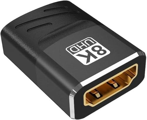 DUOBAGMA HDMI Coupler HDMI Female to Female Connector with HDR Support 8K@60Hz / 4K@120Hz / UHD 1080p, Gold Plated HDMI Adapter, High Speed Cable Extender