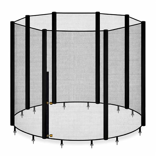 AWM Trampolin Sicherheitsnetz Deluxe | Ersatznetz | Netz 305, 366, 400, 430 cm | Außenliegend | Reißfest & Witterungsbeständig