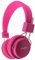 U-009 Foldable Wireless Bluetooth Earphone Headset with Microphone, Micro SD/TF Card, FM Radio,3.5mm Detachable Cable Stereo Hands-Free for Mobile Phone, Tablet, PC, Notebook, Gaming (Pink)