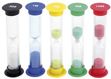 EDUPLAY Sanduhren Set, klein 9cm hoch, Stück:50 Stück