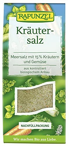Rapunzel Sale vegetale biologico con 15% di erbe e verdure (6 x 500 g)