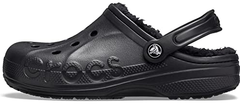 Crocs Unisex Erwachsene Baya Lined Clog Clog, Black/Black, 36/37 EU