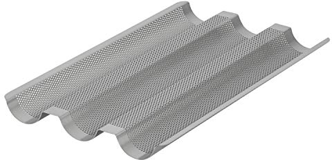 Anolon 47731 Baguette Steel Loaf, Meatloaf Pan, Graphite