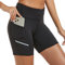 adorence Radlerhose Damen Kurz mit Tasche - Vielseitige Biker Shorts - Gym Shorts & Leggings Damen Kurz - Perfekte Sport Short Damen für Fitnessstudio und Alltag-Schwarz,S