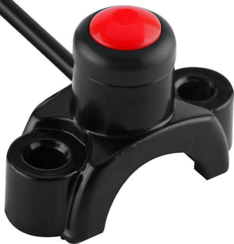 Yctze para pulsador manillar moto pulsador de arranque moto Interruptor manillar moto Interruptor de botón de parada de arranque de motor de manillar de motocicleta para Pit para Dirt Bike ATV Quad