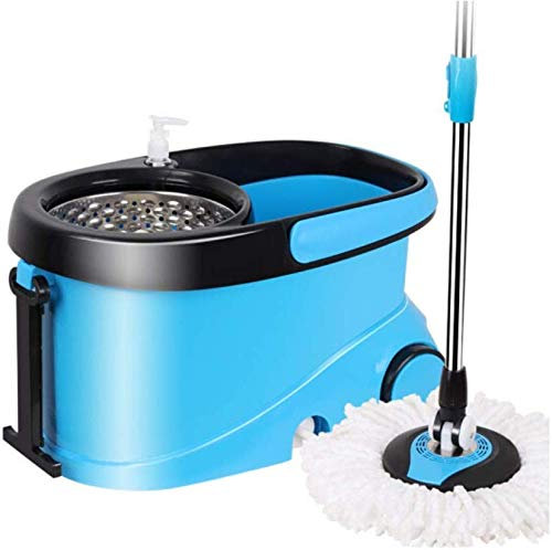 MU Double Drive Rotary Mop Bucket,Blue