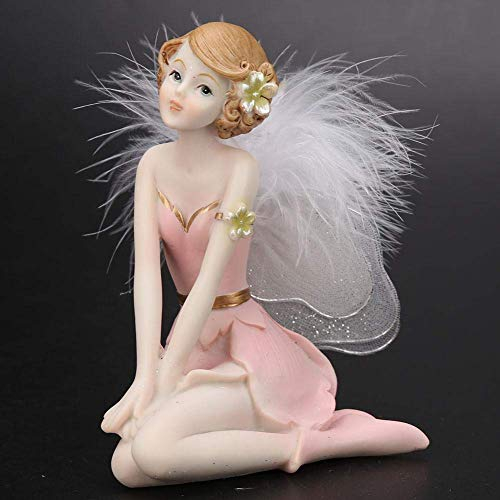Engel Figur Ornament, Schöne handgemachte Harz Handwerk Engel Figuren mit Flügeln Startseite Schlafzimmer Dekoration, 11.5*.6.5 * 10.7cm