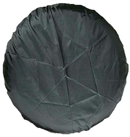 Comily Plus+ 4 Stück/Set 210D Polyester Ersatzreifenbezüge Aufbewahrungstaschen mit Griff Passend für 16-18 Reifen in Durchmesser-Schwarz