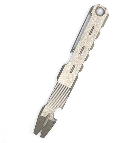 Hamans Titan Brecheisen mit Nagelzieher Flaschenöffner Funktion mit Taschenclip EDC Outdoor Brecheisen (grau)