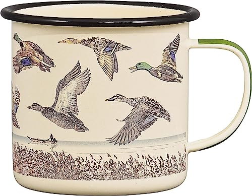 Gentlemen's Hardware Campingbecher und Outdoor Emaille Kaffeetasse 500ml Lake & Ducks