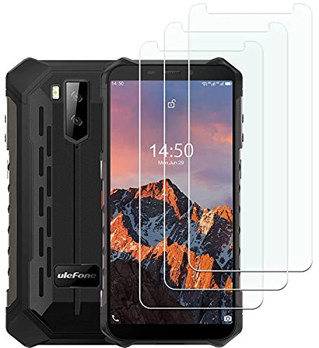 KELOLIN 3 Pièces Verre Trempé Protection écran Pour Ulefone Armor X5 Pro 9H Dureté, sans Bulles, Anti Rayures, Haute Définition Protection Ecran compatible avec Ulefone Armor X5 Pro