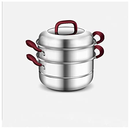 Steamer Household Large 304 Stainless Steel Three-Layer Covered Saucepot Stainless Steel Steamer Set