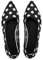 Frank Mully Womens Pointed Toe Ballet Flat Knit Dress Shoes Low Wedge Flat Shoes Comfort Slip On Flats Shoes for Woman Classic Softable Shoes, Point Black, 4.5 UK