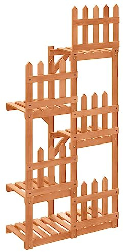 vidaXL Support à fleurs 60x25x130 cm bois massif de sapin