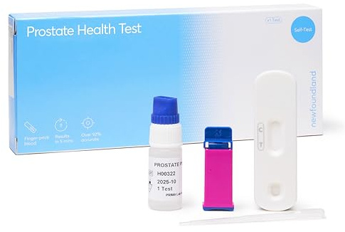Newfoundland Prostate Test Kit-Home Self-Test for Prostate Health -Accurate & Rapid Result in Under 5 Minutes - Detect Prostate Specific Antigen (PSA) -Certified by CE Single Person Test Kit (1 Pack)