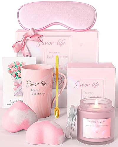 Geschenke für Frauen, Duftkerzen Geschenk-Set für Sie,Geburtstagsgeschenk für Frauen