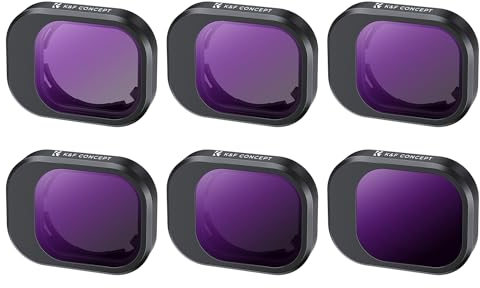 K&F Concept Mini 4 PRO ND Filtro Kit, Filtri ND4, ND8, ND16, ND32, ND64, ND1000 Compatibile con DJI MINI 4 PRO per 28 Strati Nano Rivestimento