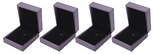 Miskall 4 Stück Schmuck-Display-Box, Vielseitig, Verschleißfest, Stilvoll, Großes Fassungsvermögen, Schmuck-Aufbewahrungsbox Für Zuhause, Geschäft, Messe, Geschenkbox