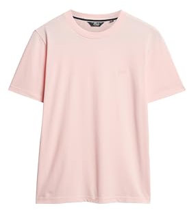 Superdry T-shirt brodé vintage en coton bio pour femme, Rose pâle, 44