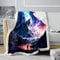 CHTLIFQ Stellar Twilight Galaxy 3D Überwurfdecke, Bettdecke, Flauschige Reisedecken, Vier Jahreszeiten Decke für Erwachsene, 150 x 200 cm, Sherpa