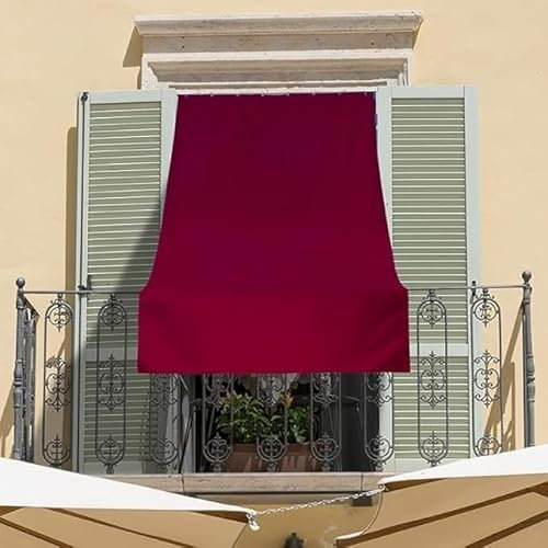 Generico Susanna Home Tenda da Sole per Esterno, per Balconi, Impermeabile, Ombreggiante, a Caduta, Riduce Luce e Calore, Migliora la Privacy (Bordeaux, 145x300)