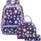 Kinderucksack Stern Rucksäcke für Mädchen Schulranzen Kinder Mädchen Schultaschen 3 TLG. Sets für Grundschule 1-5 Klasse,Reisen Wandern