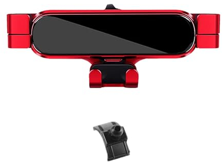 FHBPCPP Kompatibel für BMW X5 2019 2020 2021 2022, Handyhalterung Auto Lüftung Handy Upgrade Schwerkraft Auto Telefonhalterung Freisprecheinrichtung,C Red