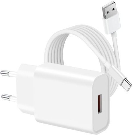 Cargador rapido y Cable para Samsung Galaxy A15/A54/A55/A53/A05S/A25/A35/A50/A51/A23/A33/A13/A12/A21S/A04S/A20e/A32/A40/A41/A53/S10, Cargador und 1.5M Cable