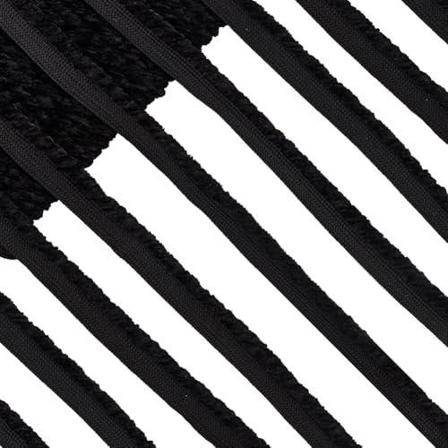 GORGECRAFT 20 Yards Samt Paspelband 10mm Breite Lippenkordel Schwarze Polsterpaspel Besatz Für Bekleidung Nähen Nähen Dekorieren Kissen Lampen Vorhänge Hüte Kleidungszubehör
