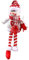 Zdprkqzvz Weihnachtsvorhanghalter, Schnalle, gefüllt, PP-Baumwolle, Elch, Weihnachtsmann, Schneemann, Puppen, Dekoration, Vorhangdekoration für Fenster, Neujahr