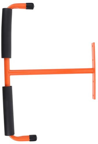 Mikikit Deckenhaken Garagendeckenhänger Garagenhaken Leiterhalter Fahrradaufhänger An Der Decke Garagen-dachträger-aufbewahrung Garage Werkzeugaufhänger Deckenleiteraufhänger Schaum Orange