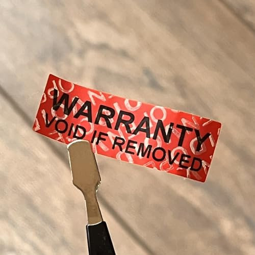 500 pcs zero transfer VOID security sticker WARRANTY VOID IF REMOVED, 45x15 mm, red