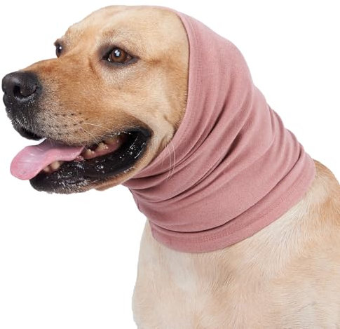 Meifsou Cache-oreilles pour chiens – Sweat à capuche extensible apaisant pour chien, sans secousse, antibruit, oreilles silencieuses pour l'anxiété, couvre-tête pour le tonnerre, la foudre, les feux