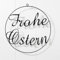 Bambelaa! Türkranz Ostern Türschild Osterdeko zum Aufhängen Schwarz Fenster Osterdekoration Innen Frohe Oster Fensterdeko Hängedekoration Hängend Türdeko Frühling Metall Wohnzimmer Modern Ø ca 30cm