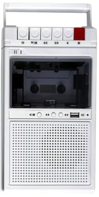 casstaly Retro Registratore e Lettore di Cassette Supporta La Registrazione Interna Ed Esterna e La Trascrizione USB
