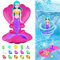 Pipihome Meerjungfrau Pool Spielzeug, Magische Mermaid Spinnende Prinzessin Wasserspielzeug, Tauchspielzeug Pool Spielzeug für Kinder, Schwimmbad Spielzeug Outdoor Geschenk
