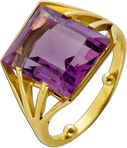 Ch.Abramowicz Amethyst Ring Gold 585 14 Karat lila Edelstein 16.5ct 20
