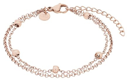 Tom Tailor Armband für Damen, Edelstahl, 16+4 cm, rosefarben, Geschenkidee, Armschmuck, Damenschmuck, 2100671