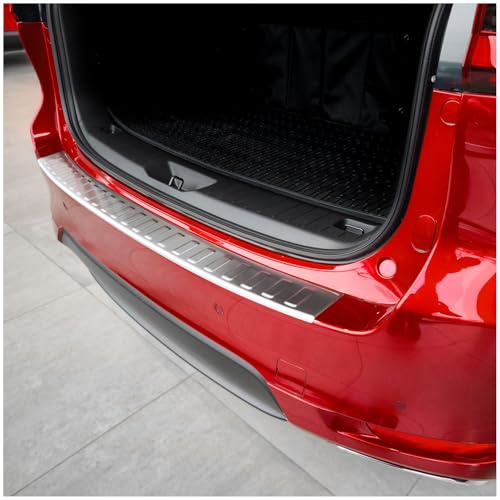 tuning-art Ladekantenschutz passend für Mazda CX-60 1 2022- | V2A Edelstahl Passgenau Abkantung Rostfrei Spezialklebeband Reinigungstuch Montageanleitung