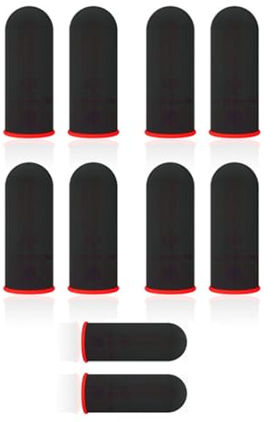 5 Paar Fingerärmel, Daumen Fingerspitzen Abdeckungen, atmungsaktive Fingerhandschuhe für mobile Spiele, schweißfeste Daumen Ärmel, hochelastische Fingerabdeckungen