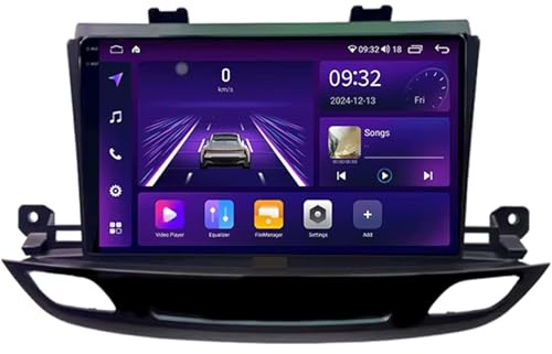 2 DIN Radio para Opel Insignia 2017-2020 9 Inches Android 15 Android Auto FM Am Bluetooth USB para, 4 Core 2G+64G