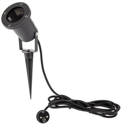 Lindby Außenleuchte Tessa (spritzwassergeschützt (Modern) in Schwarz aus Metall (1 flammig, GU10) - Erdspießleuchte außen