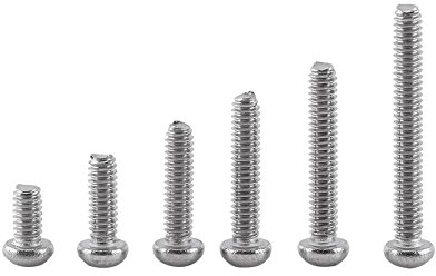 250Pcs Kit de Assortiment Vis Boulon Douille Hexagonale Six Pans en Acier Inoxydable A2 avec Ecrous, M2 x 4/6/8/10/12/16mm (Tête Cylindrique)