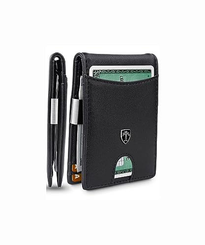 TRAVANDO Geldbeutel mit Geldklammer Rio - TÜV geprüft - Slim Design - 7 Kartenfächer - RFID Schutz - Ohne Münzfach - Das Original - inklusive Geschenk Box - Designed in Germany