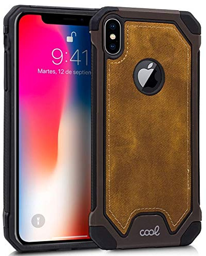 Cool Case for iPhone XS MAX Hard Fabric Brown