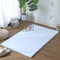HEQUN Alfombra De Piel De Conejo Artificial,Antideslizante Lujosa Suave Lana Artificial Alfombra para salón Dormitorio baño sofá Silla cojín (Blanco, 75x120cm)