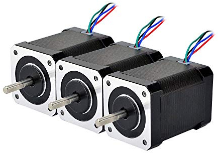 STEPPERONLINE 3 PCS Hohes Drehmoment Nema 17 Bipolar 1.8deg 65Ncm 2.1A 42x42x60mm 4 Drähte für 3D Drucker,CNC Fräsmaschine Fräser