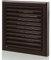 100mm (4 inch) Dia Brown Plastic External Fixed Blade Vent Cover Grille (155x155mm External Size) Extractor Fan Air Ventilation External or Internal Wall Grille for Use Ducting Systems with Flyscreen