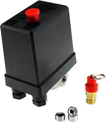 Be In Your Mind Pressostato trifase del compressore d'aria 180PSI 20Amp con la valvola di sicurezza & le spine di chiusura